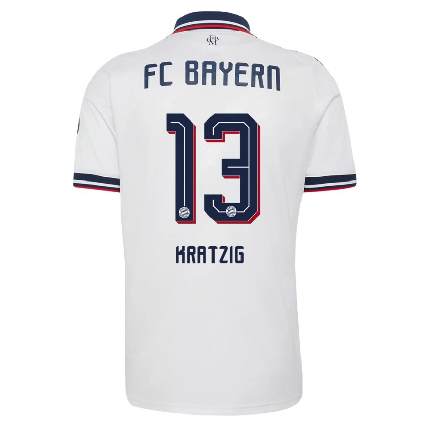 Danxen Niño Camiseta Frans Kratzig #13 Gris Blanco Rojo 2ª Equipación 2026/27 La Camisa