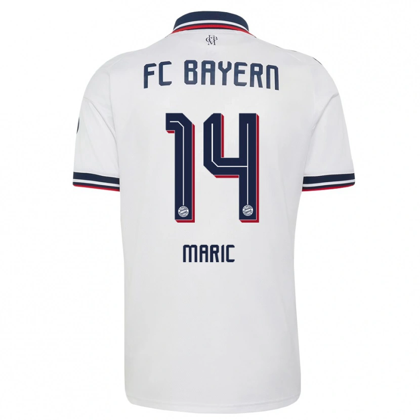 Danxen Niño Camiseta Matteo Maric #14 Gris Blanco Rojo 2ª Equipación 2026/27 La Camisa