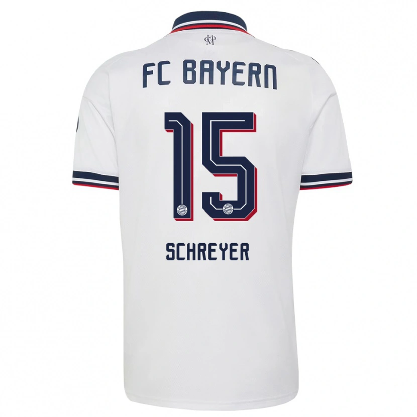 Danxen Niño Camiseta Tim Schreyer #15 Gris Blanco Rojo 2ª Equipación 2026/27 La Camisa
