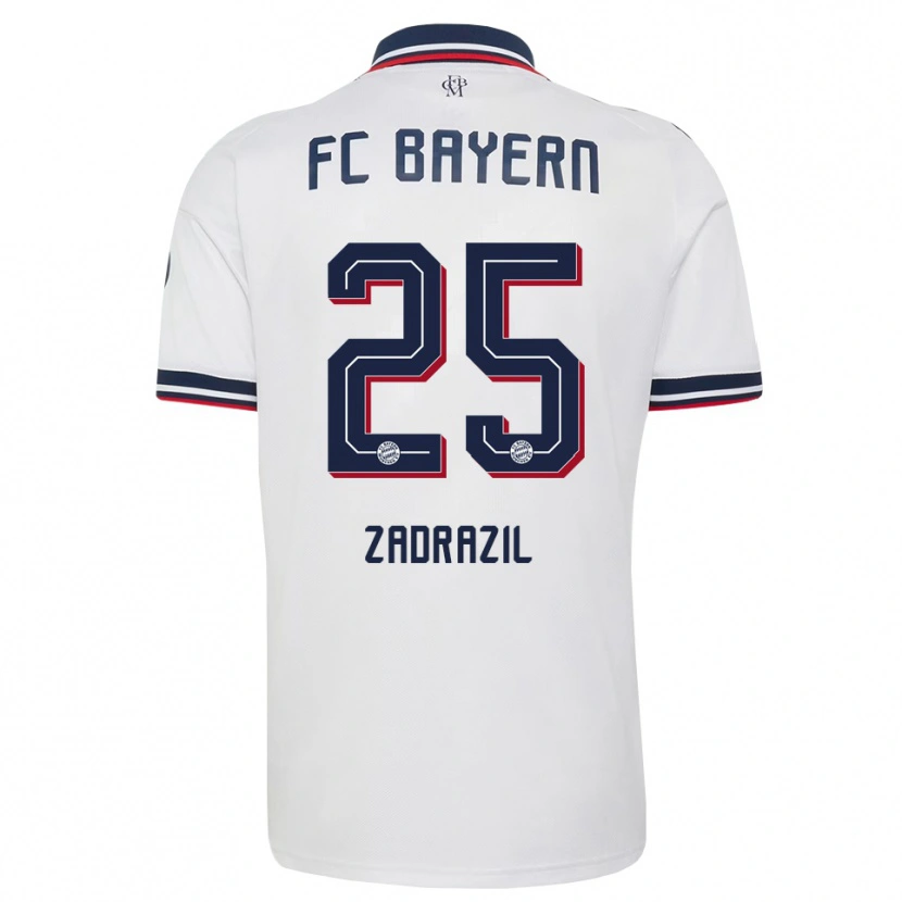 Danxen Niño Camiseta Sarah Zadrazil #25 Gris Blanco Rojo 2ª Equipación 2026/27 La Camisa