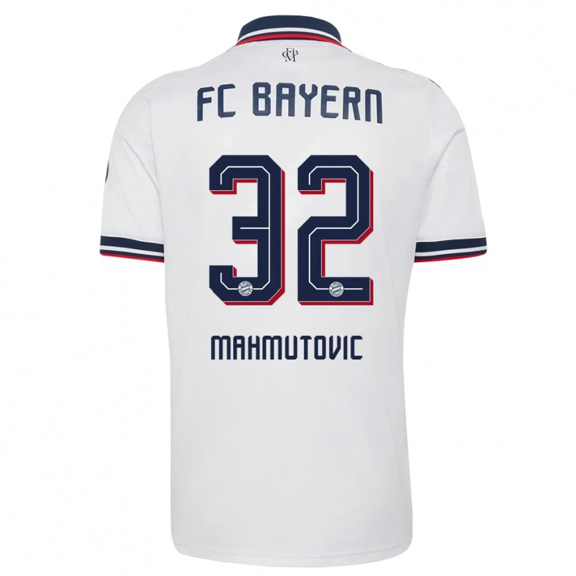 Danxen Niño Camiseta Ena Mahmutovic #32 Gris Blanco Rojo 2ª Equipación 2026/27 La Camisa