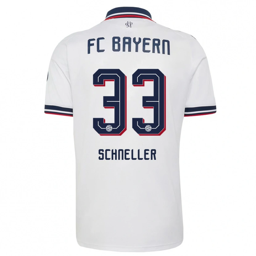 Danxen Niño Camiseta Lukas Schneller #33 Gris Blanco Rojo 2ª Equipación 2026/27 La Camisa