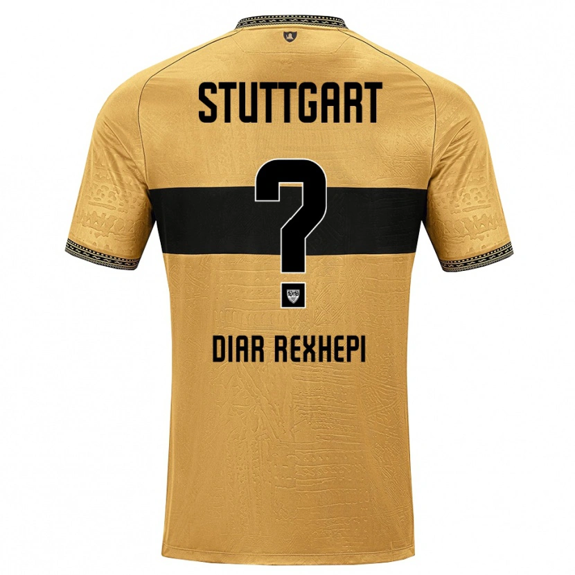 Danxen Niño Camiseta Diar Rexhepi #0 Blanco Negro Marrón 2ª Equipación 2026/27 La Camisa