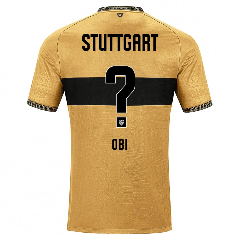 Danxen Niño Camiseta Collin Obi #0 Blanco Negro Marrón 2ª Equipación 2026/27 La Camisa