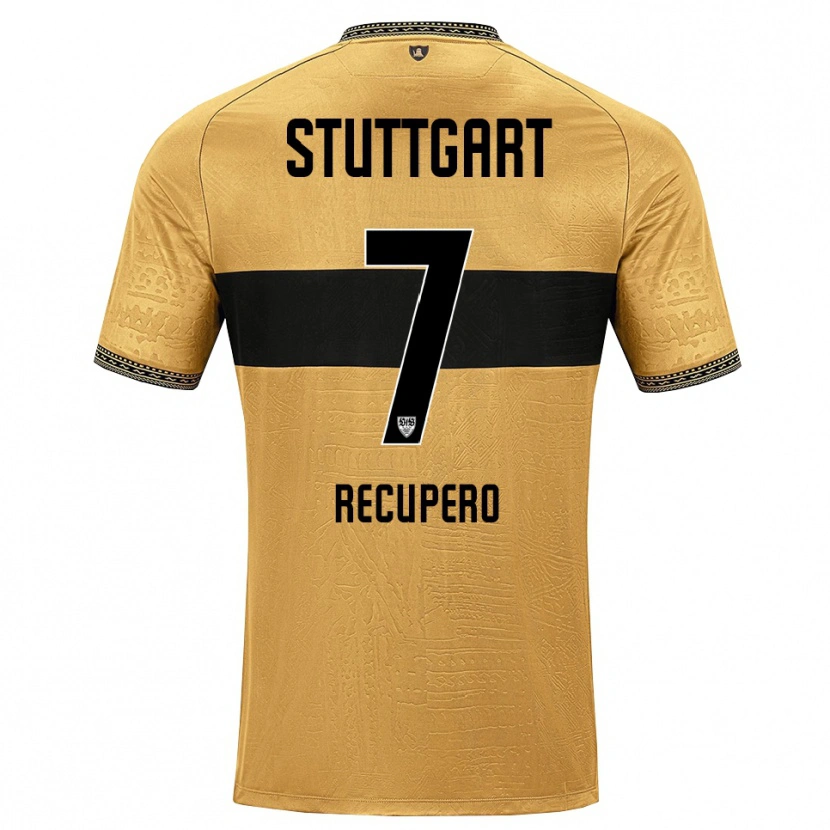 Danxen Niño Camiseta William Recupero #7 Blanco Negro Marrón 2ª Equipación 2026/27 La Camisa
