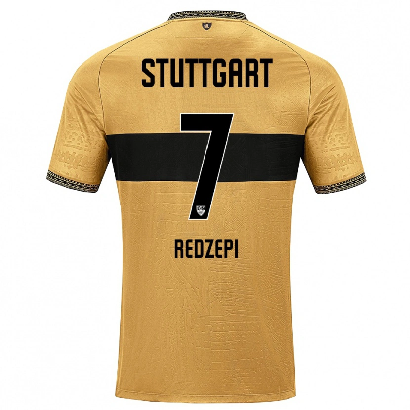 Danxen Niño Camiseta Dafina Redzepi #7 Blanco Negro Marrón 2ª Equipación 2026/27 La Camisa