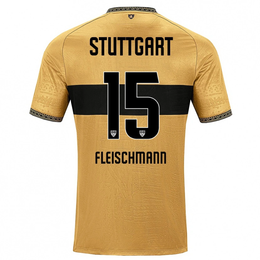 Danxen Niño Camiseta Svea Fleischmann #15 Blanco Negro Marrón 2ª Equipación 2026/27 La Camisa