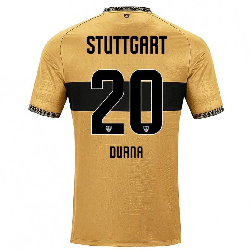 Danxen Niño Camiseta Tuncay Durna #20 Blanco Negro Marrón 2ª Equipación 2026/27 La Camisa