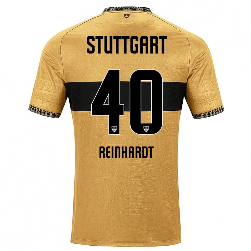 Danxen Niño Camiseta Peter Reinhardt #40 Blanco Negro Marrón 2ª Equipación 2026/27 La Camisa