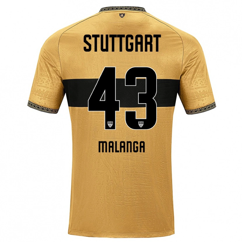 Danxen Niño Camiseta Jarzinho Malanga #43 Blanco Negro Marrón 2ª Equipación 2026/27 La Camisa