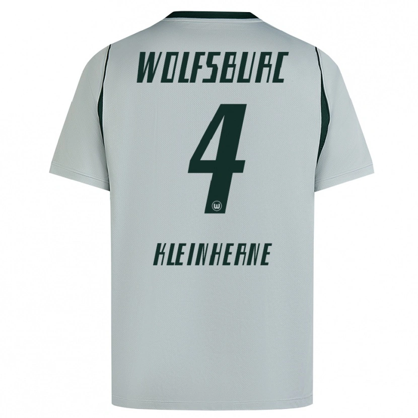 Danxen Niño Camiseta Sophia Kleinherne #4 Verde Gris 2ª Equipación 2026/27 La Camisa