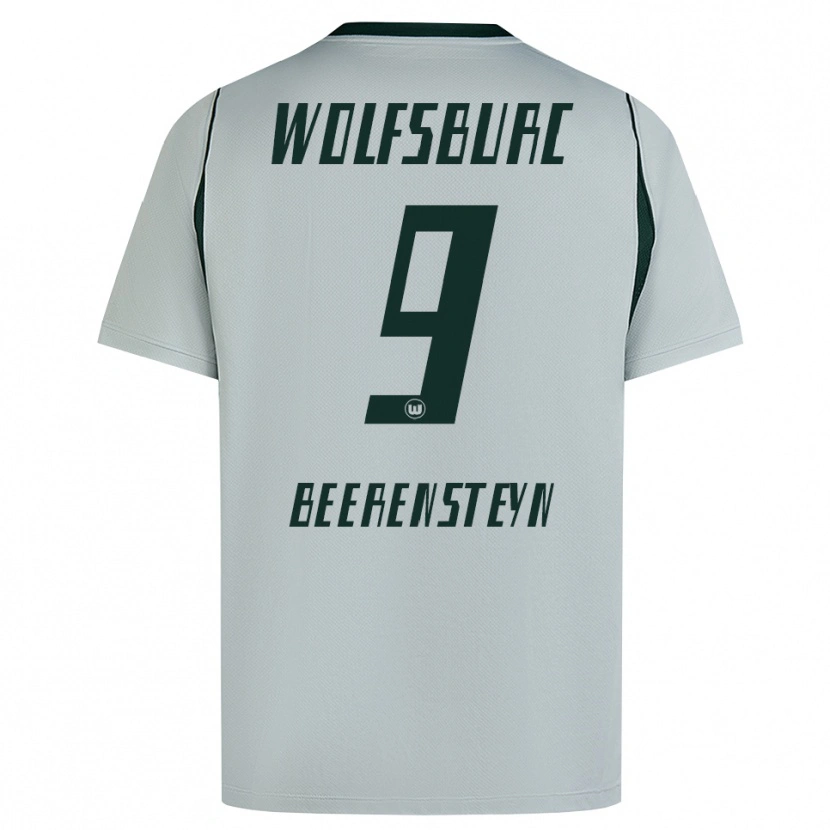 Danxen Niño Camiseta Lineth Beerensteyn #9 Verde Gris 2ª Equipación 2026/27 La Camisa