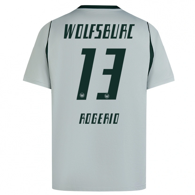 Danxen Niño Camiseta Rogério Oliveira Da Silva #13 Verde Gris 2ª Equipación 2026/27 La Camisa