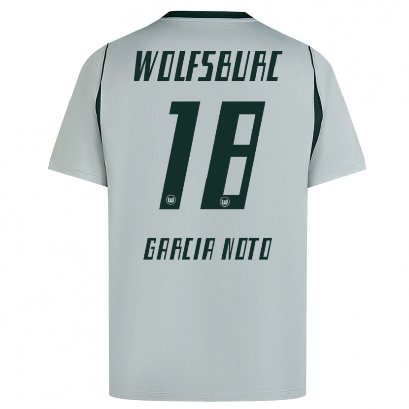 Danxen Niño Camiseta Estéfano García Noto #18 Verde Gris 2ª Equipación 2026/27 La Camisa