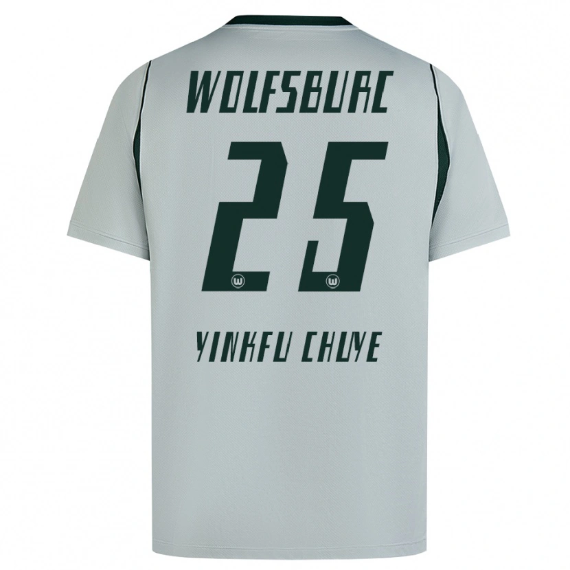 Danxen Niño Camiseta Miguel Yinkfu Chuye #25 Verde Gris 2ª Equipación 2026/27 La Camisa