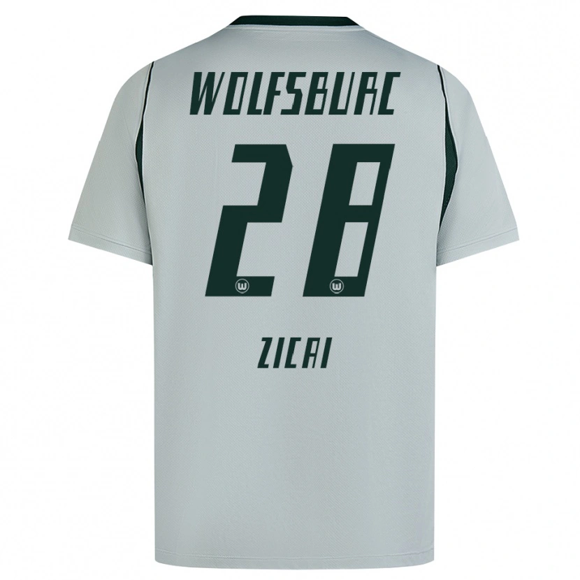 Danxen Niño Camiseta Cora Zicai #28 Verde Gris 2ª Equipación 2026/27 La Camisa