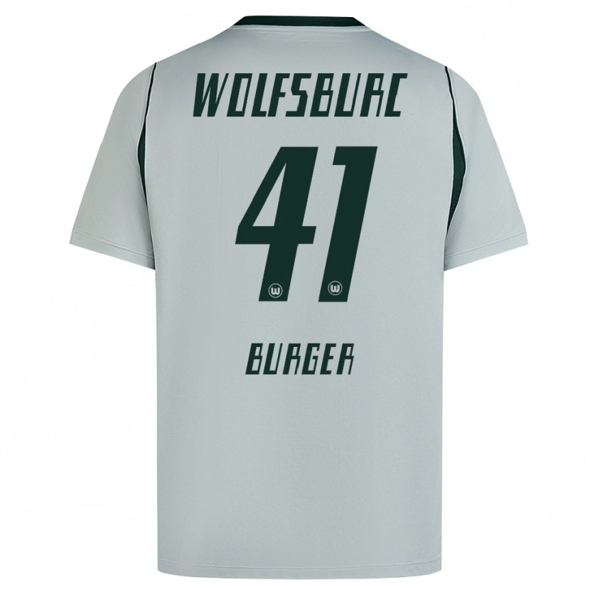 Danxen Niño Camiseta Jan Bürger #41 Verde Gris 2ª Equipación 2026/27 La Camisa