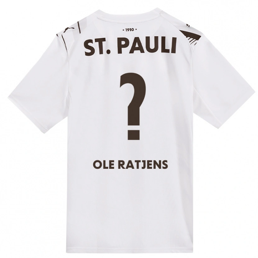 Danxen Niño Camiseta Sven Ole Ratjens #0 Café Blanco Rojo 2ª Equipación 2026/27 La Camisa