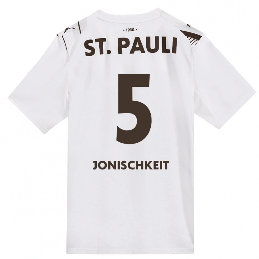 Danxen Niño Camiseta Jamal Jonischkeit #5 Café Blanco Rojo 2ª Equipación 2026/27 La Camisa