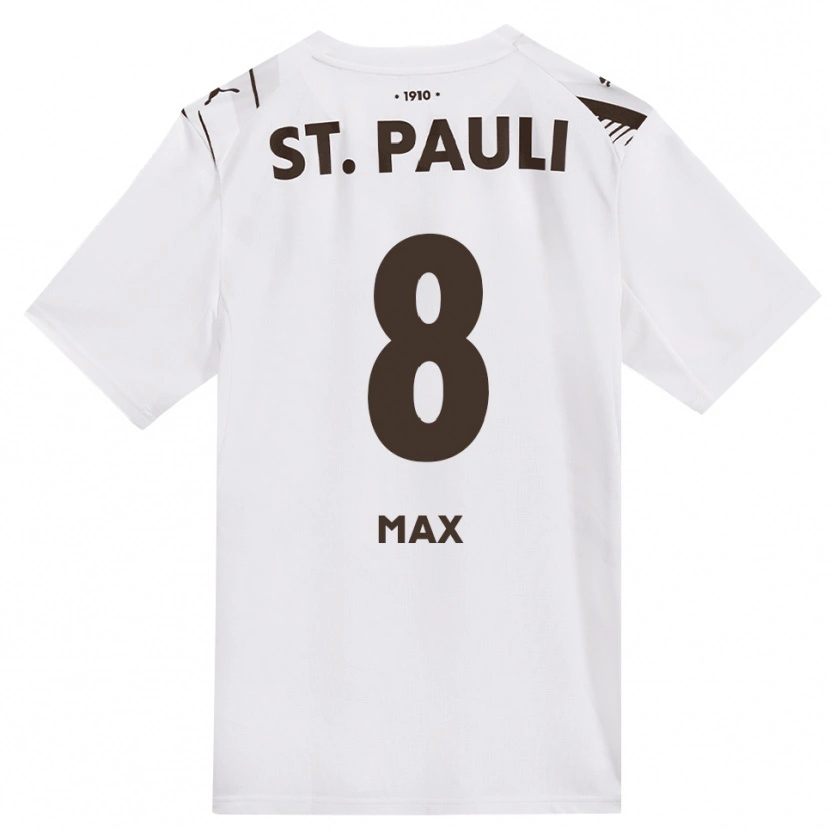 Danxen Niño Camiseta Max Herrmann #8 Café Blanco Rojo 2ª Equipación 2026/27 La Camisa