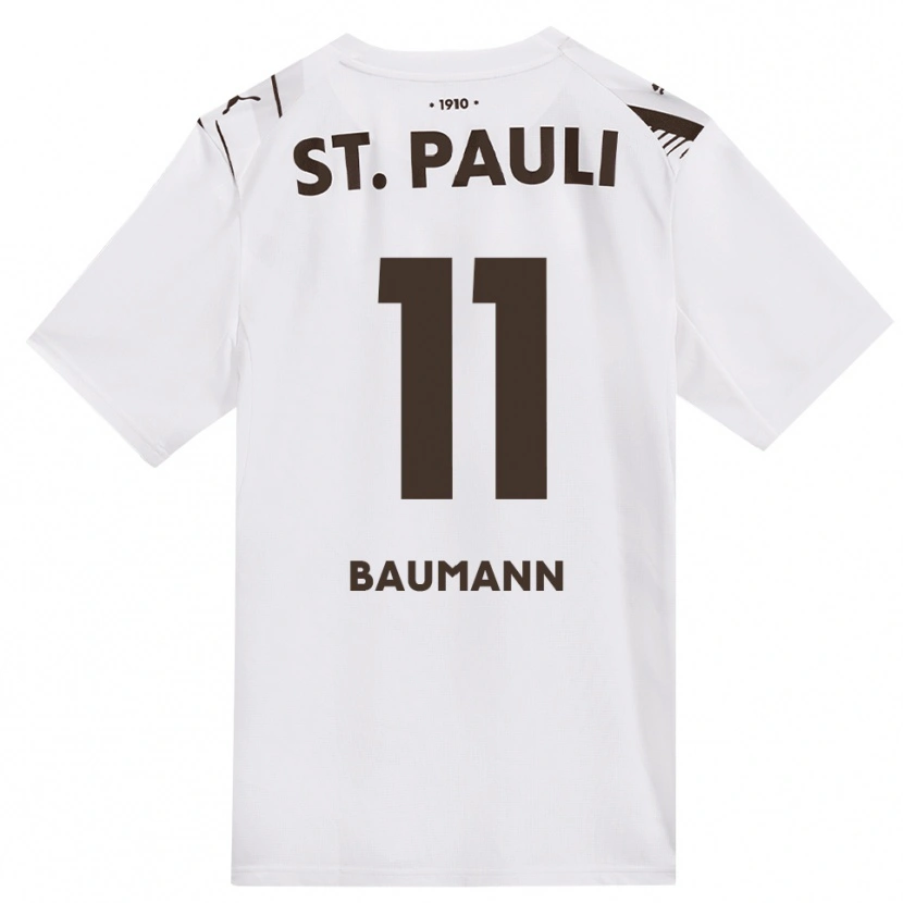 Danxen Niño Camiseta Malte Baumann #11 Café Blanco Rojo 2ª Equipación 2026/27 La Camisa