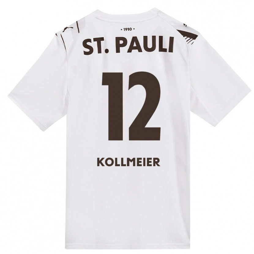 Danxen Niño Camiseta Anton Kollmeier #12 Café Blanco Rojo 2ª Equipación 2026/27 La Camisa