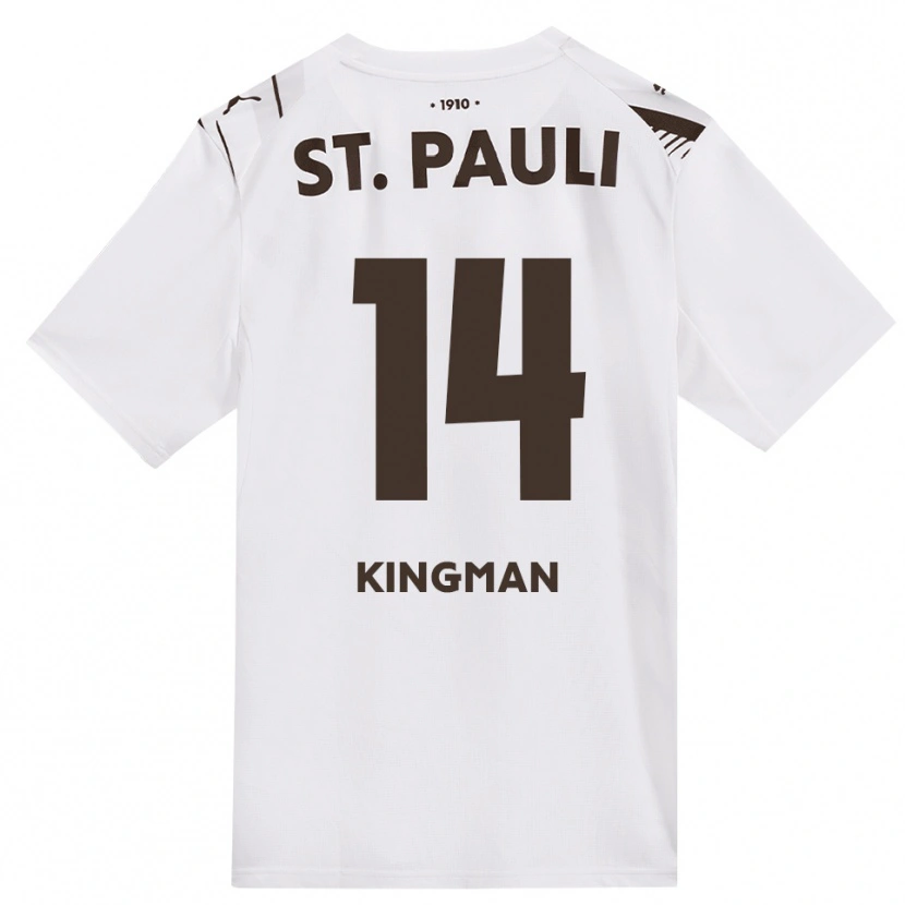 Danxen Niño Camiseta Annie Kingman #14 Café Blanco Rojo 2ª Equipación 2026/27 La Camisa