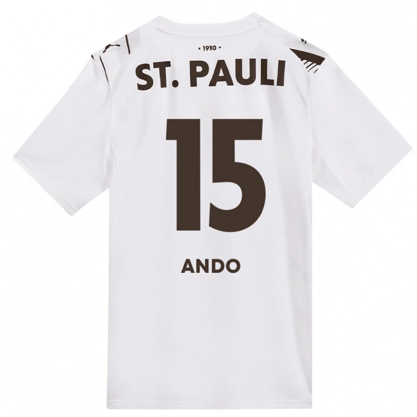 Danxen Niño Camiseta Tomoya Ando #15 Café Blanco Rojo 2ª Equipación 2026/27 La Camisa