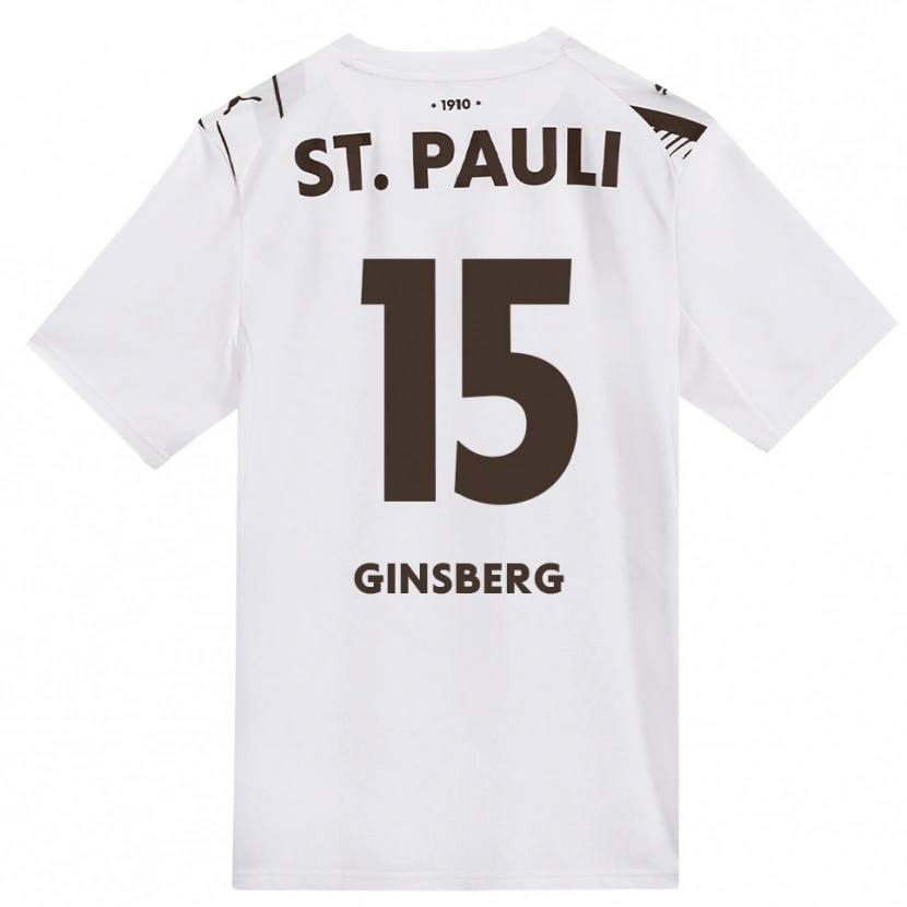 Danxen Niño Camiseta Pauline Ginsberg #15 Café Blanco Rojo 2ª Equipación 2026/27 La Camisa