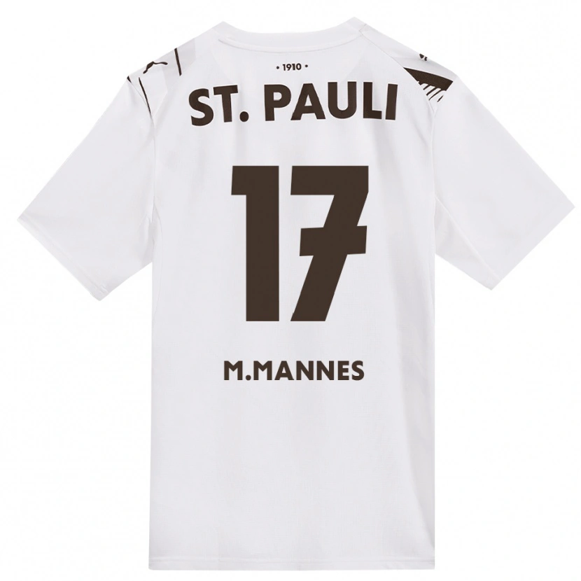 Danxen Niño Camiseta Verena Maria Mannes #17 Café Blanco Rojo 2ª Equipación 2026/27 La Camisa