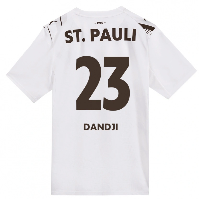 Danxen Niño Camiseta Kemi Dandji #23 Café Blanco Rojo 2ª Equipación 2026/27 La Camisa