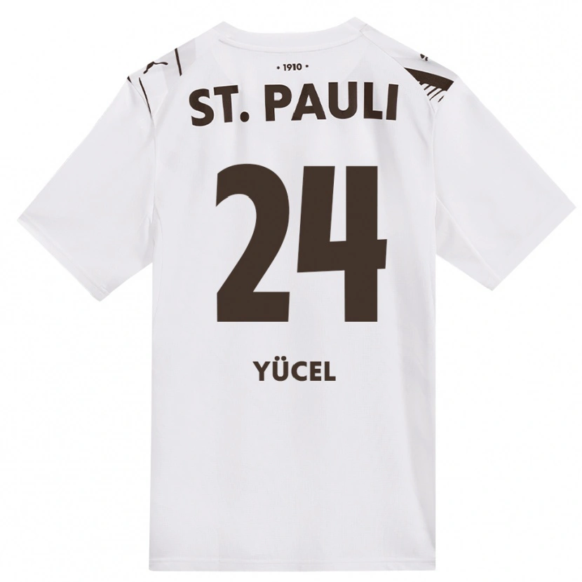 Danxen Niño Camiseta Simon Yücel #24 Café Blanco Rojo 2ª Equipación 2026/27 La Camisa