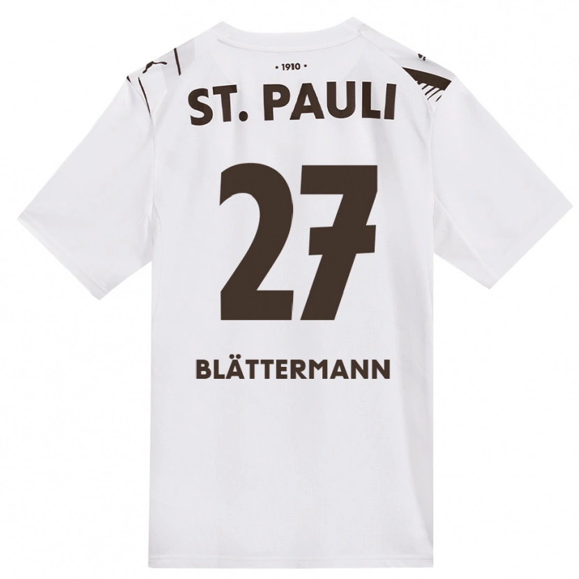 Danxen Niño Camiseta Levin Blättermann #27 Café Blanco Rojo 2ª Equipación 2026/27 La Camisa
