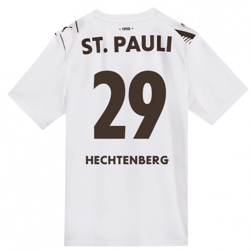 Danxen Niño Camiseta Julia Hechtenberg #29 Café Blanco Rojo 2ª Equipación 2026/27 La Camisa