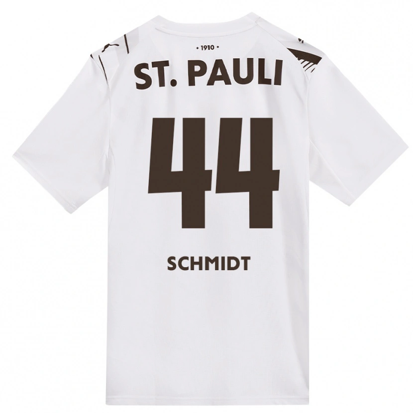 Danxen Niño Camiseta Nick Schmidt #44 Café Blanco Rojo 2ª Equipación 2026/27 La Camisa