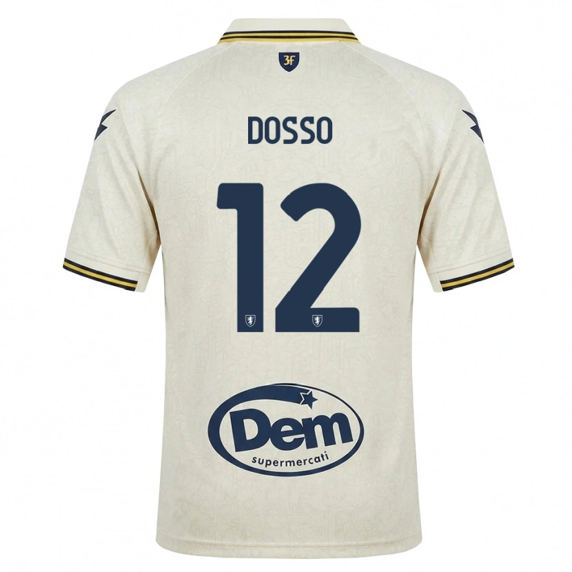 Danxen Niño Camiseta Aboubaka Dosso #12 Oldlace Amarillo Negro 2ª Equipación 2026/27 La Camisa