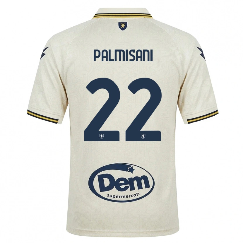 Danxen Niño Camiseta Lorenzo Palmisani #22 Oldlace Amarillo Negro 2ª Equipación 2026/27 La Camisa