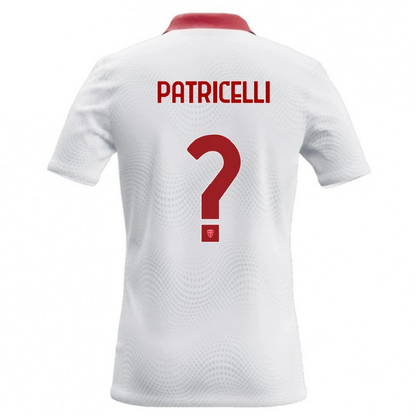 Danxen Niño Camiseta Raffaele Patricelli #0 Blanco Rojo 2ª Equipación 2026/27 La Camisa