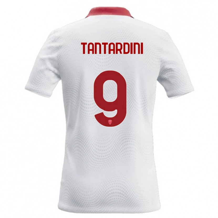 Danxen Niño Camiseta Tommaso Tantardini #9 Blanco Rojo 2ª Equipación 2026/27 La Camisa