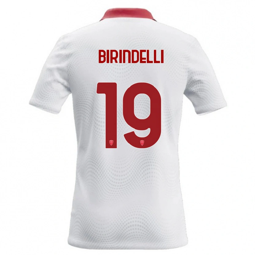 Danxen Niño Camiseta Samuele Birindelli #19 Blanco Rojo 2ª Equipación 2026/27 La Camisa