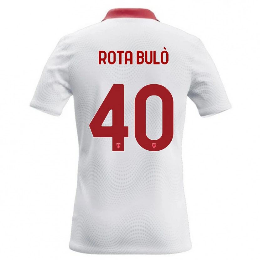 Danxen Niño Camiseta Pietro Rota Bulò #40 Blanco Rojo 2ª Equipación 2026/27 La Camisa