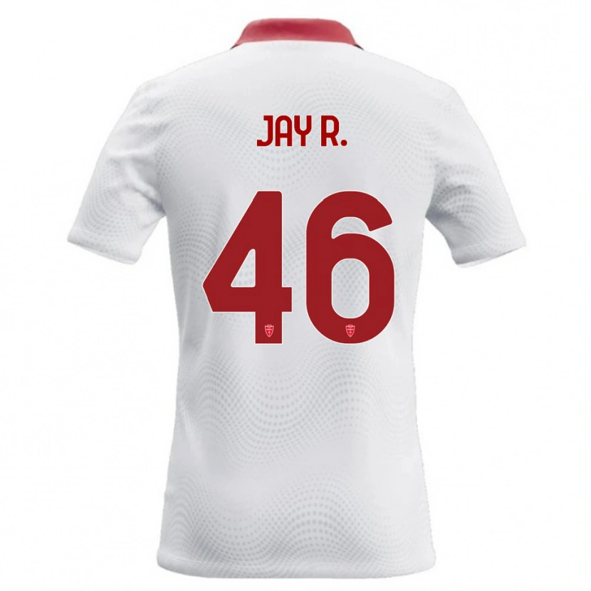 Danxen Niño Camiseta Jay Robinson #46 Blanco Rojo 2ª Equipación 2026/27 La Camisa