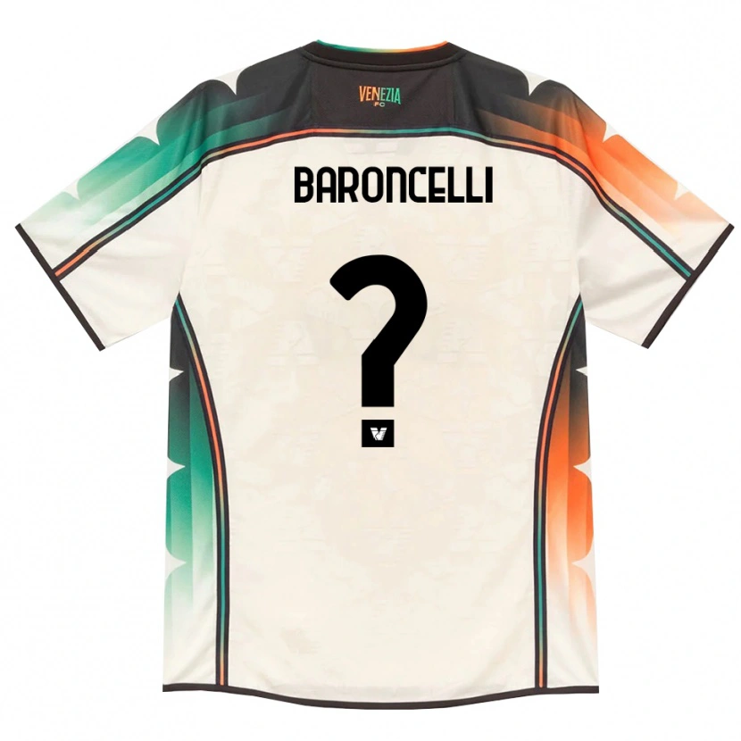 Danxen Niño Camiseta Andrea Baroncelli #0 Oldlace Naranja Verde 2ª Equipación 2026/27 La Camisa