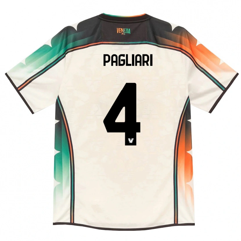 Danxen Niño Camiseta Alessandro Pagliari #4 Oldlace Naranja Verde 2ª Equipación 2026/27 La Camisa