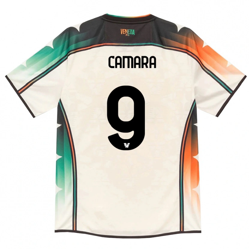 Danxen Niño Camiseta Bakary Camara #9 Oldlace Naranja Verde 2ª Equipación 2026/27 La Camisa