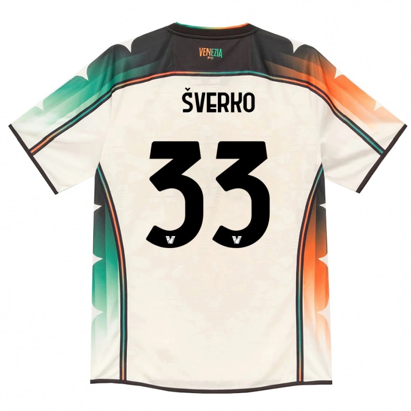 Danxen Niño Camiseta Marin Šverko #33 Oldlace Naranja Verde 2ª Equipación 2026/27 La Camisa