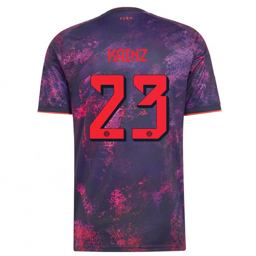 Danxen Niño Camiseta Manuel Kainz #23 Rojo Morado Equipación Tercera 2026/27 La Camisa