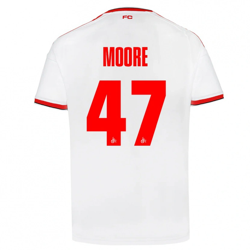 Danxen Hombre Camiseta Mikey Moore #47 Blanco Rojo Negro 1ª Equipación 2026/27 La Camisa
