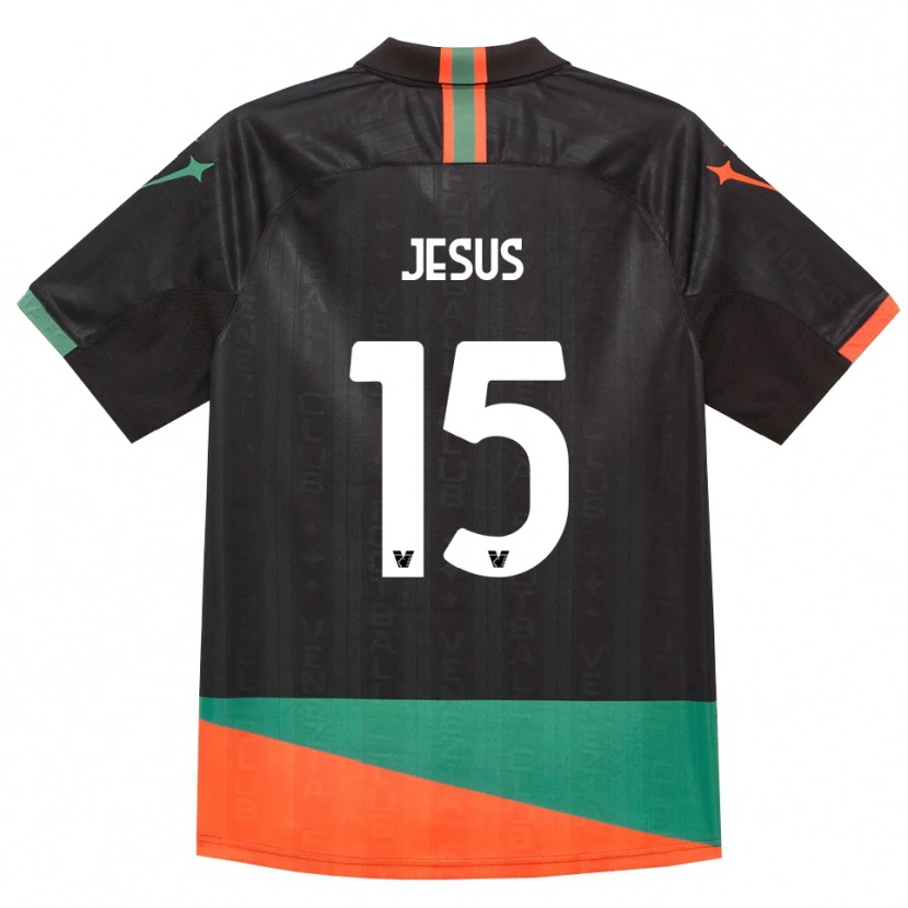 Danxen Hombre Camiseta Juan Jesus #15 Negro Naranja Verde 1ª Equipación 2026/27 La Camisa