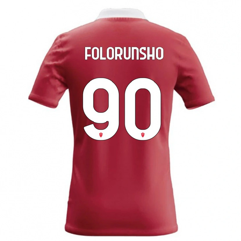 Danxen Hombre Camiseta Michael Folorunsho #90 Rojo Blanco 1ª Equipación 2026/27 La Camisa